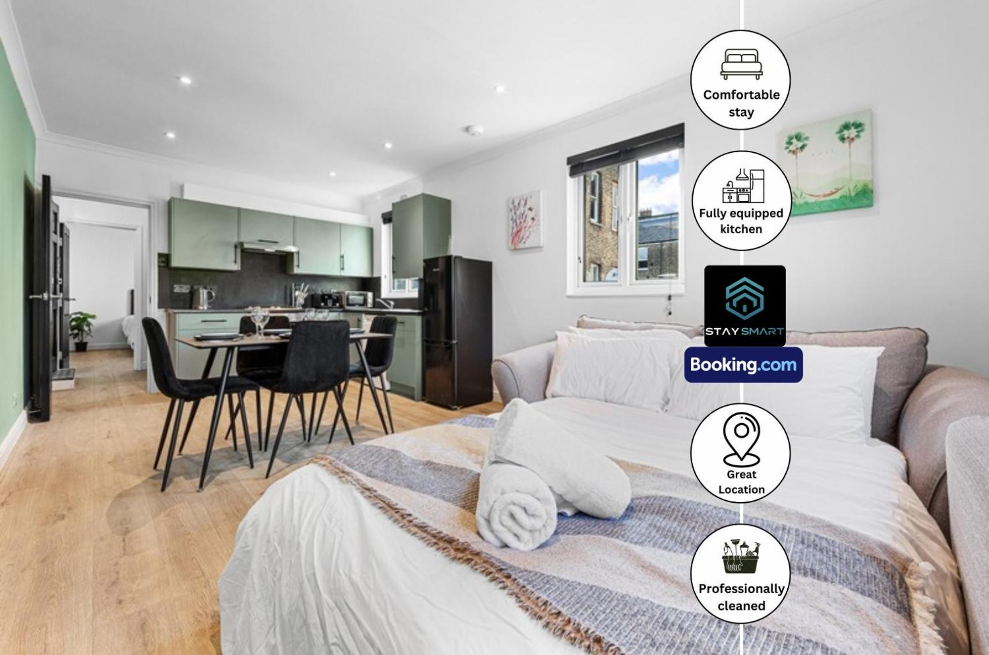 Modern, & Comfy By Smart Short Lets & Serviced Deptford With Free Wifi Londres